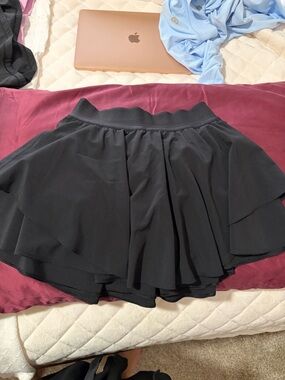 lululemon athletica Black Layered Skater Skirt